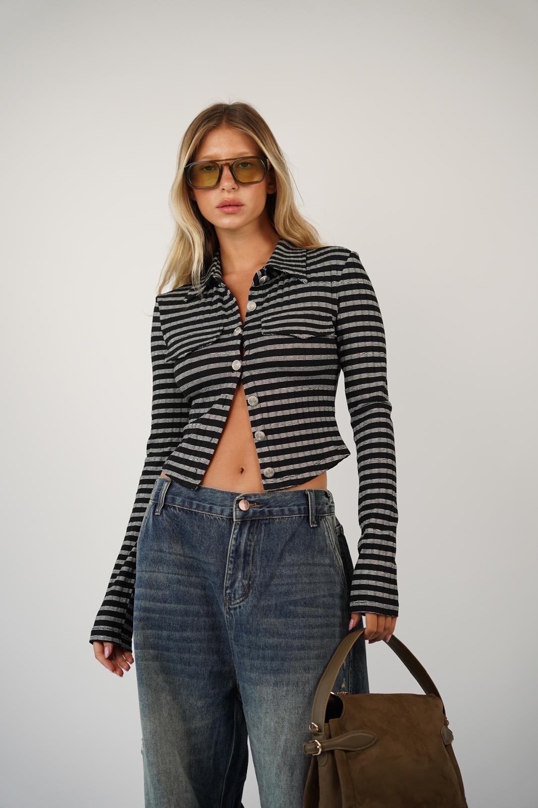 חולצת סריג רוזי