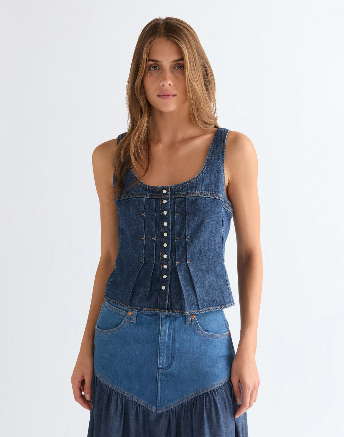 טופ ג'ינס WRANGLER CORSET TOP