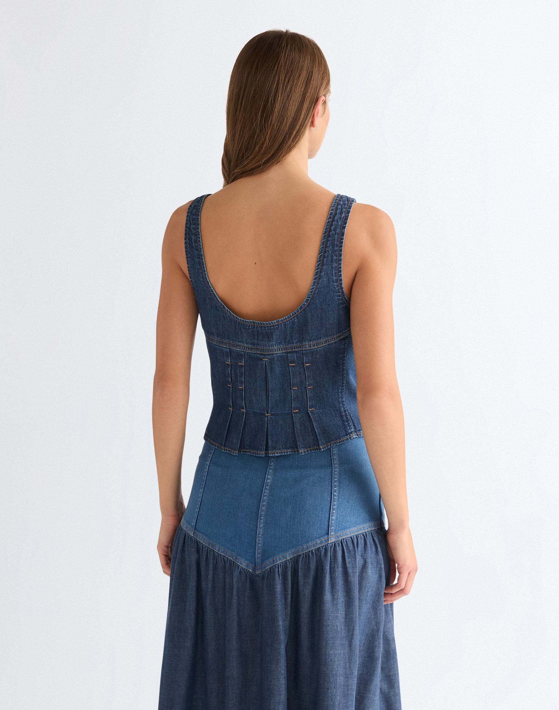 טופ ג'ינס WRANGLER CORSET TOP