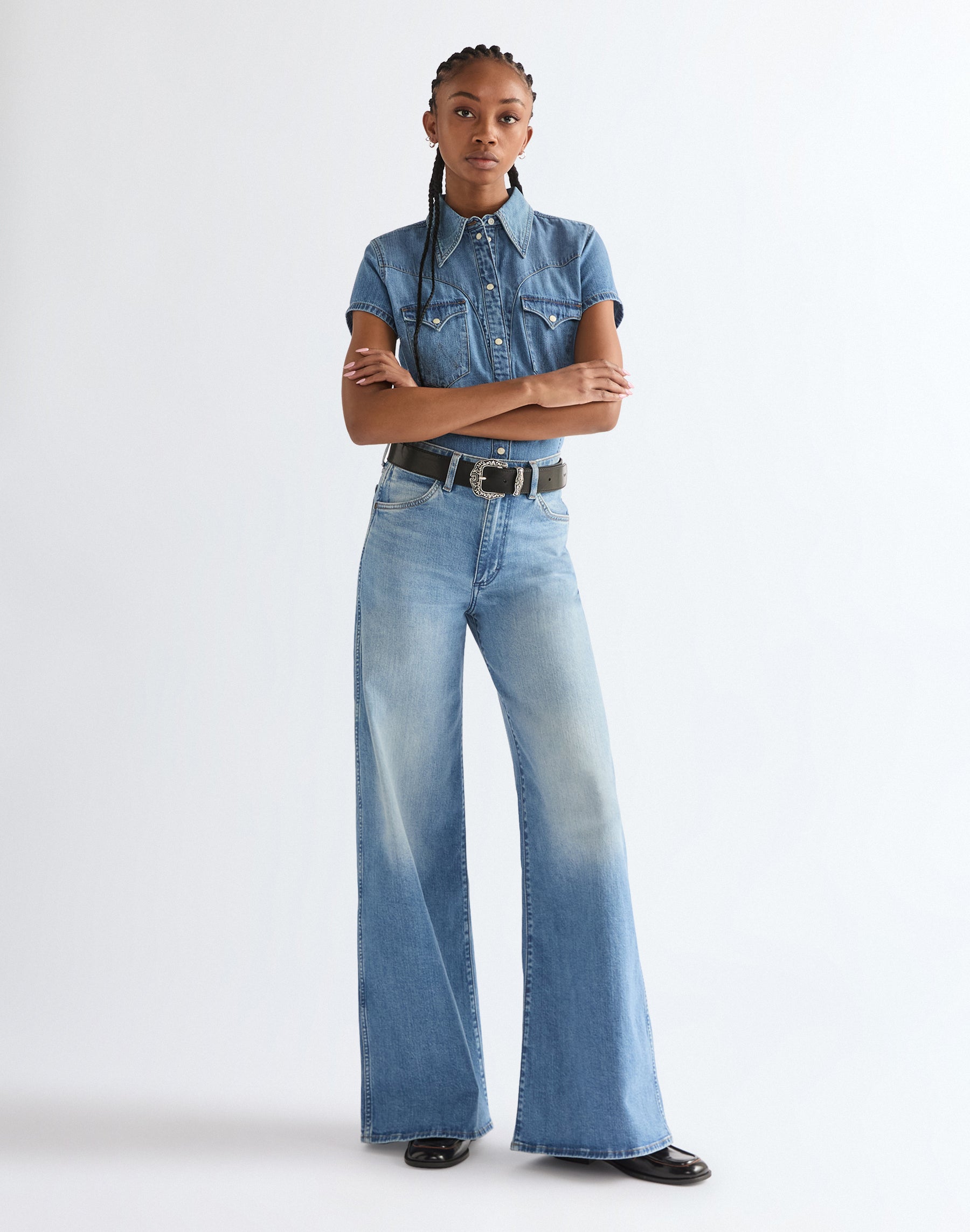 חגורת עור WRANGLER DANA BELT