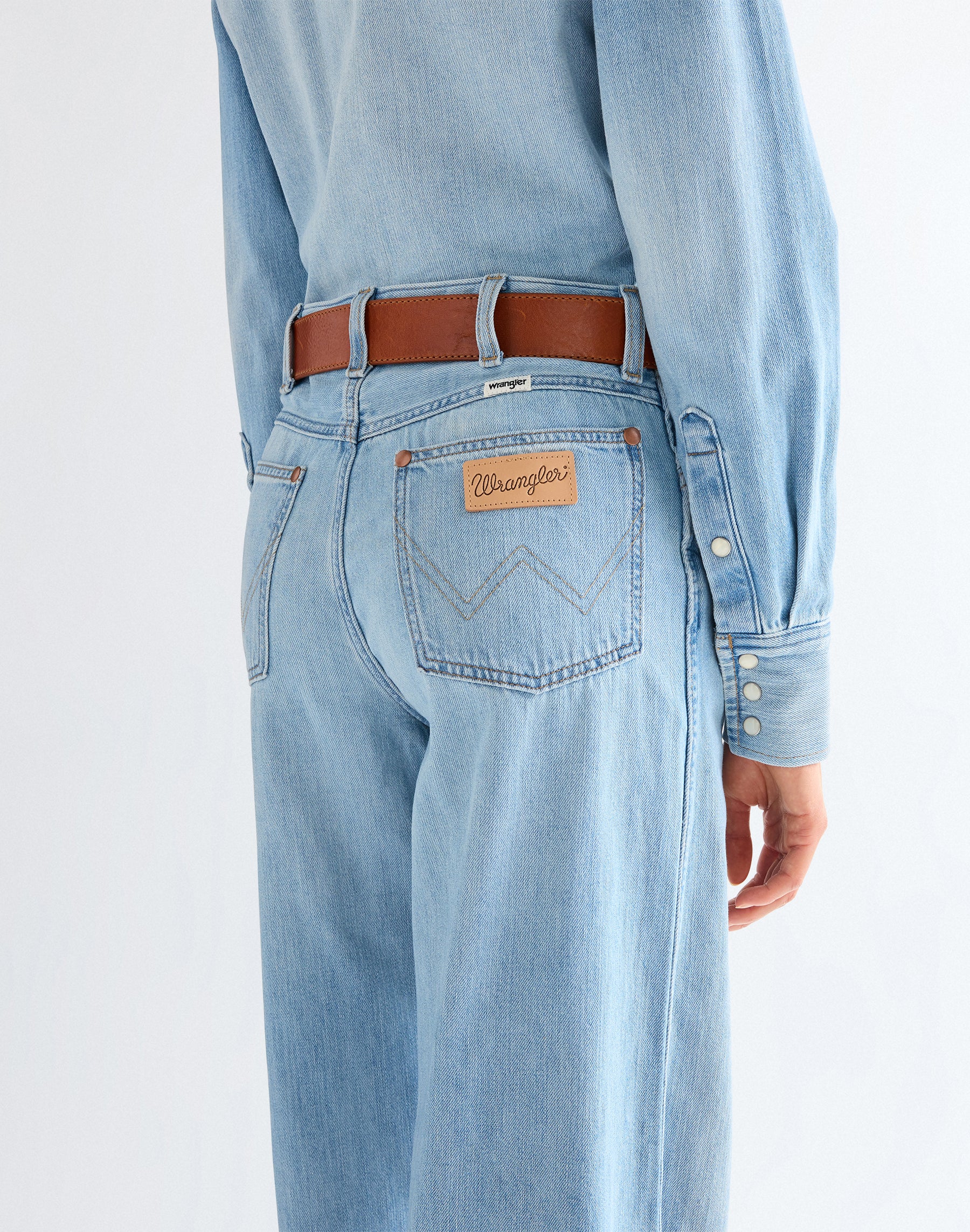חגורת עור WRANGLER DANA BELT