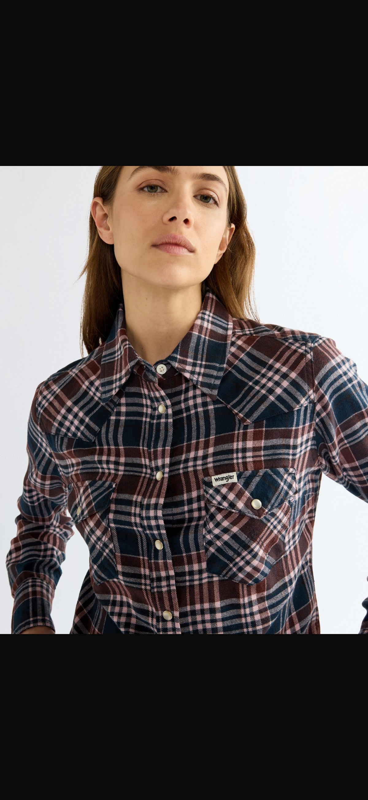 מכופתרת משבצות WRANGLER WESTERN