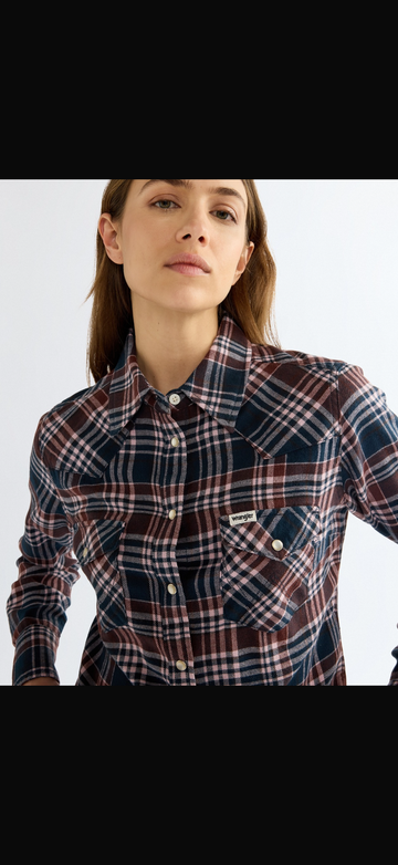 מכופתרת משבצות WRANGLER WESTERN