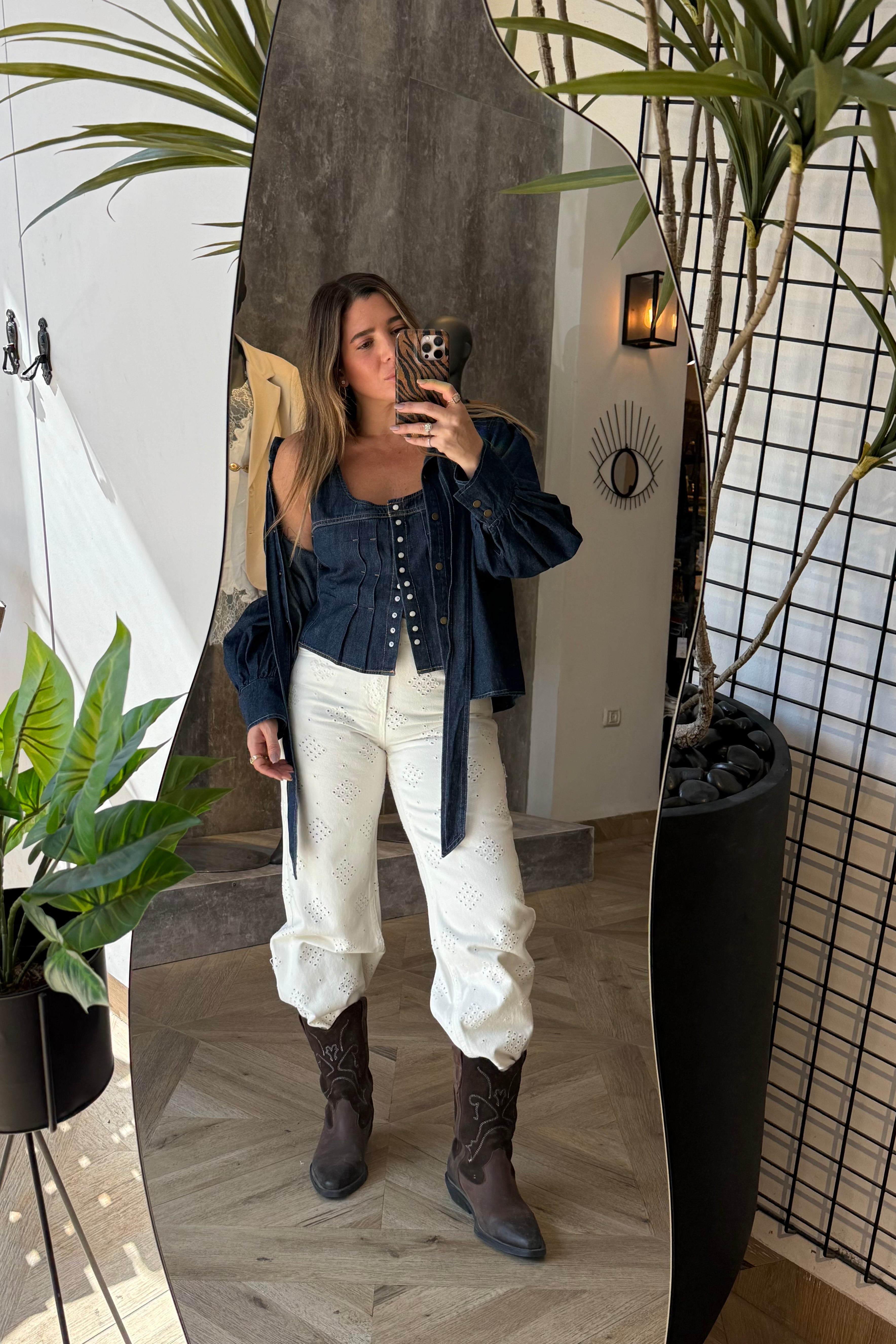 טופ ג'ינס WRANGLER CORSET TOP