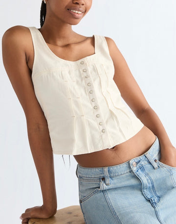 טופ פשתן WRANGLER CORSET TOP
