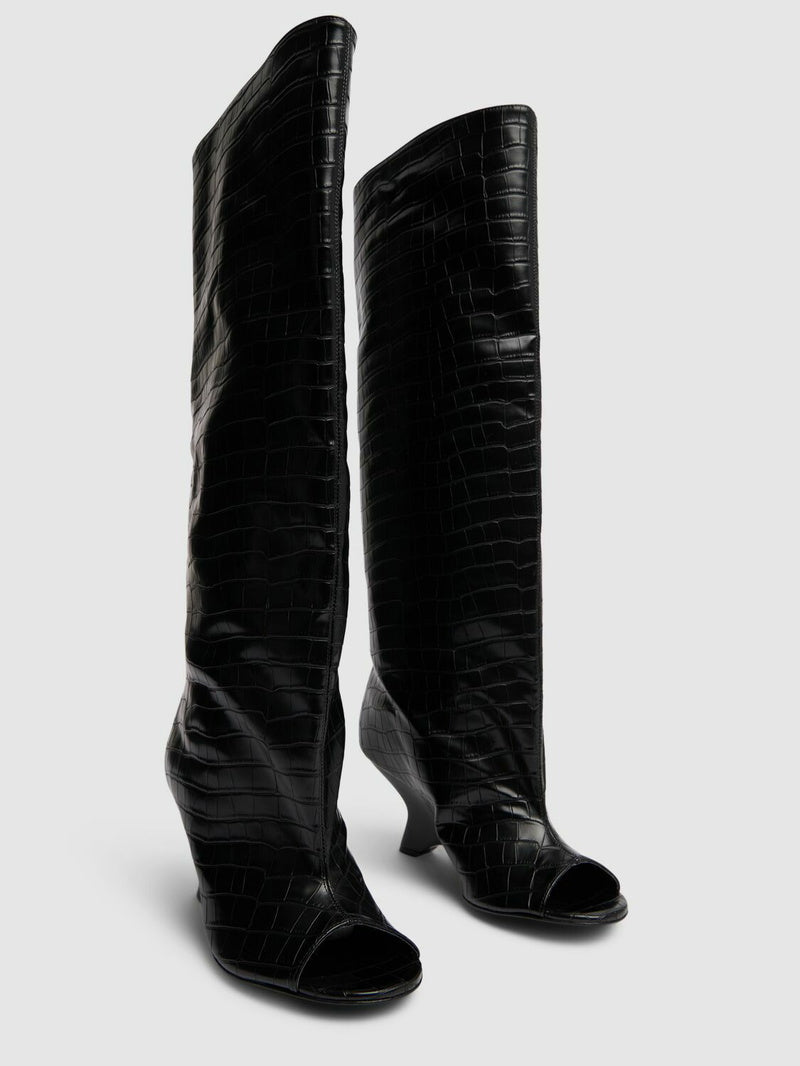 מגף קרוקו W33