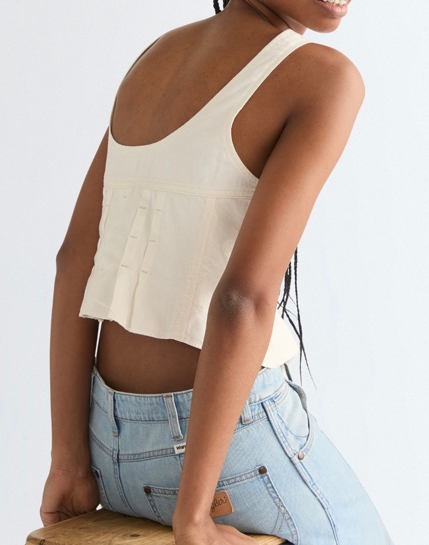 טופ פשתן WRANGLER CORSET TOP