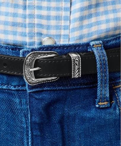 חגורת עור WRANGLER THIN WESTERN BELT