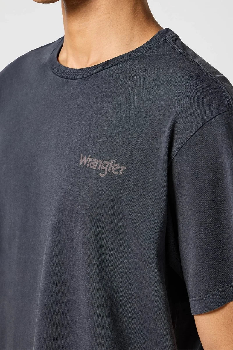 טישירט הדפס בגב WRANGLER