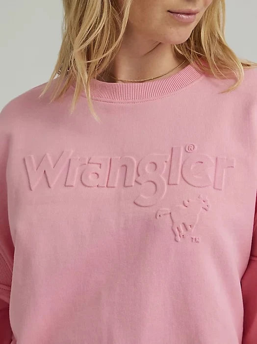 סוויטשירט לוגו מוטבע WRANGLER